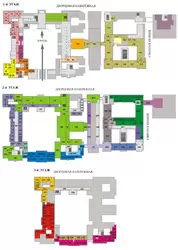 Схема (план) залов Эрмитажа
