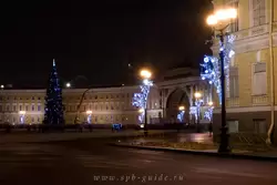 Дворцовая площадь, фото в Новый год