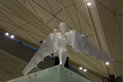 Аэропорт Пулково, девушки-ангелы с крыльями