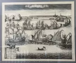 Торжественный ввод в Санкт-Петербург четырёх шведских фрегатов после победы при Гренгаме 8 сентября 1720 года