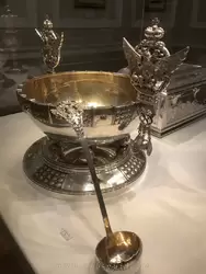Чаша для пунша из серебра с черпаком, фирма Карла Фаберже
