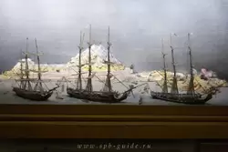«Взятие крепости Корфу 18-20 февраля 1799 г.» — диорама В.В. Кремера в Военно-морском музее