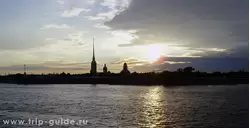 Петропавловская крепость, закат