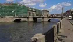 Река Фонтанка и Ломоносовский мост