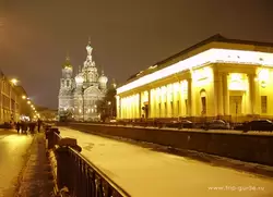 Невский проспект, вид на Спас на крови и Русский музей