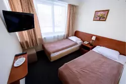 Двухместный номер с двумя кроватями в гостинице «Спутник»